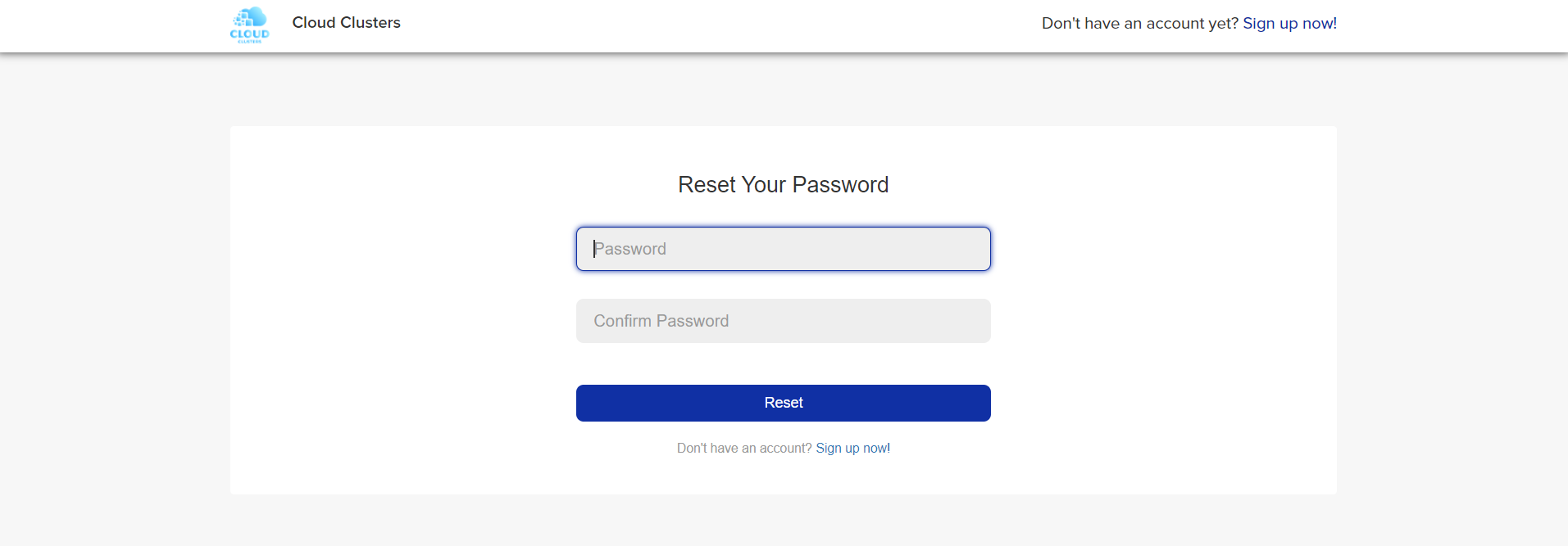 Reset password